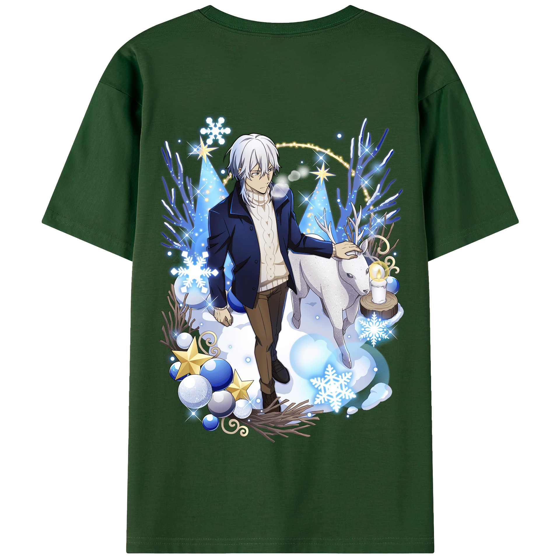 （画像用） 文豪ストレイドッグス Bungo Stray Dogs 綿100％半袖Tシャツ（背面プリント）
